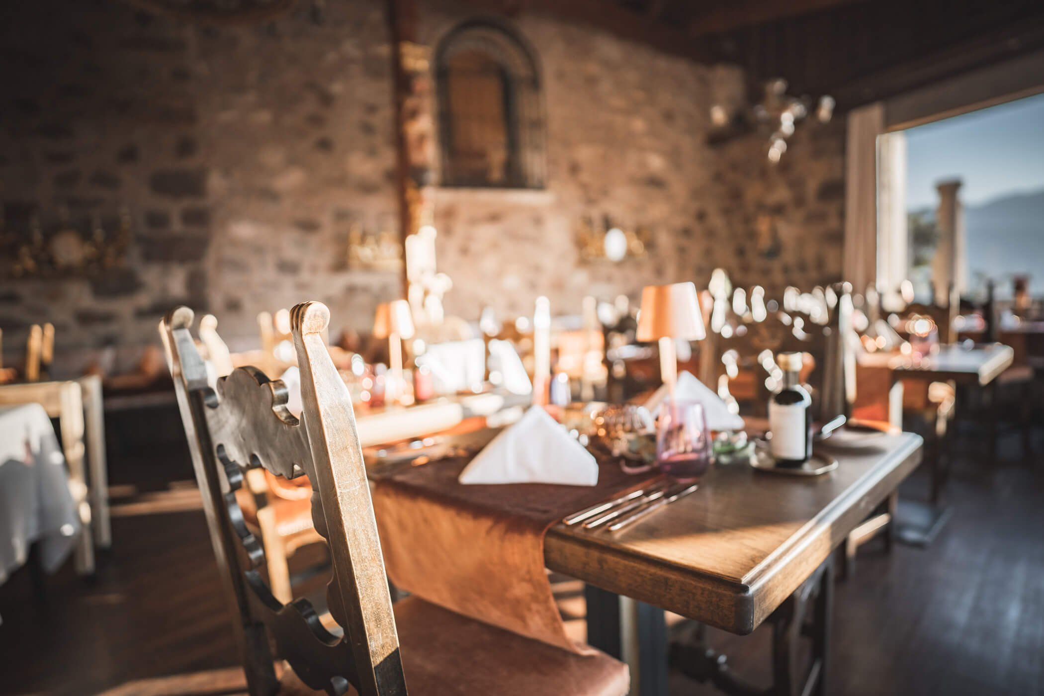 Kulinarik - Rustikaler Speisesaal